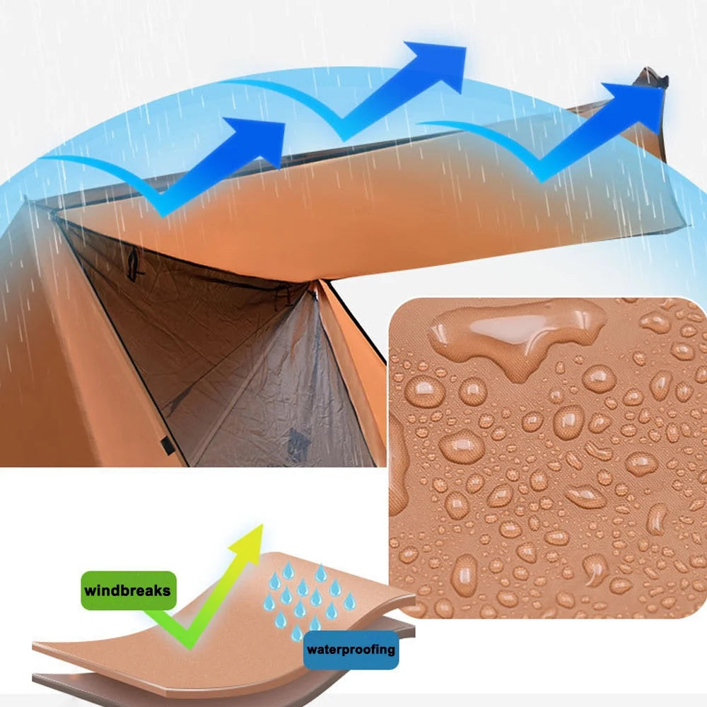2-Person Dual-Layer Windproof Rainproof Tent E30377