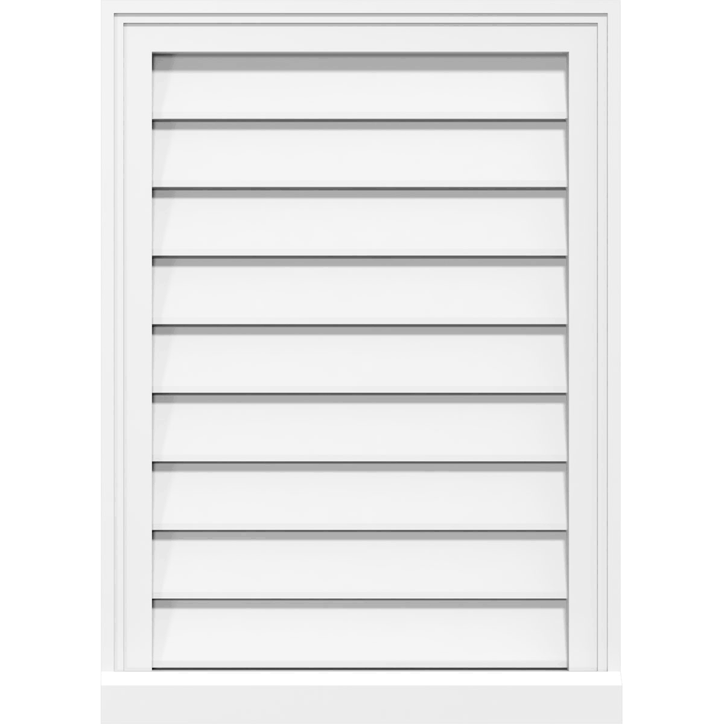 PVC Gable Vent with Brickmould K35019