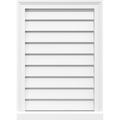 PVC Gable Vent with Brickmould K35019
