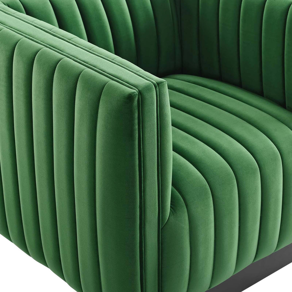 Emerald Performance Velvet Accent Armchair E571