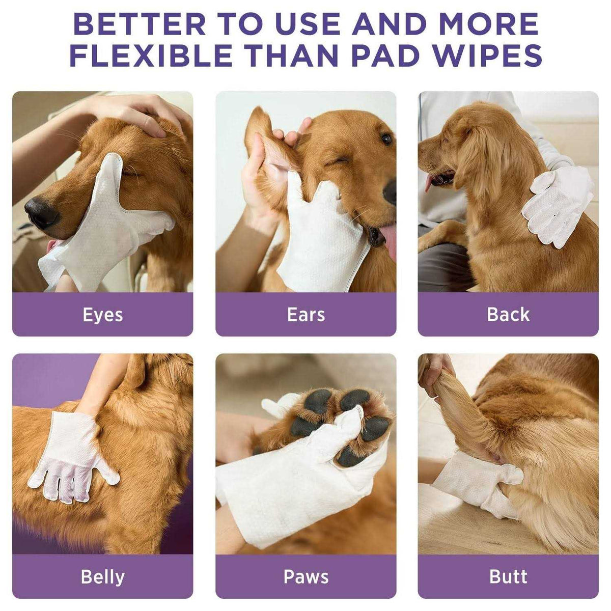 Deodorizing Pet Glove Wipes 20 pc F44180