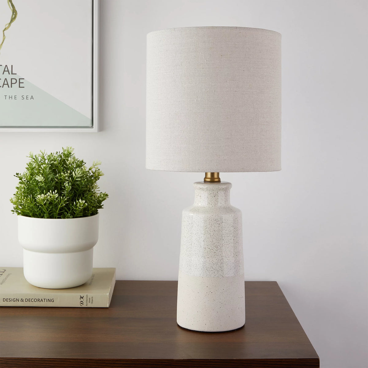 17" Reactive Glaze Ceramic Table Lamp C917