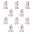 10pcs Miniature Unicorn Figurine Ornaments K4232