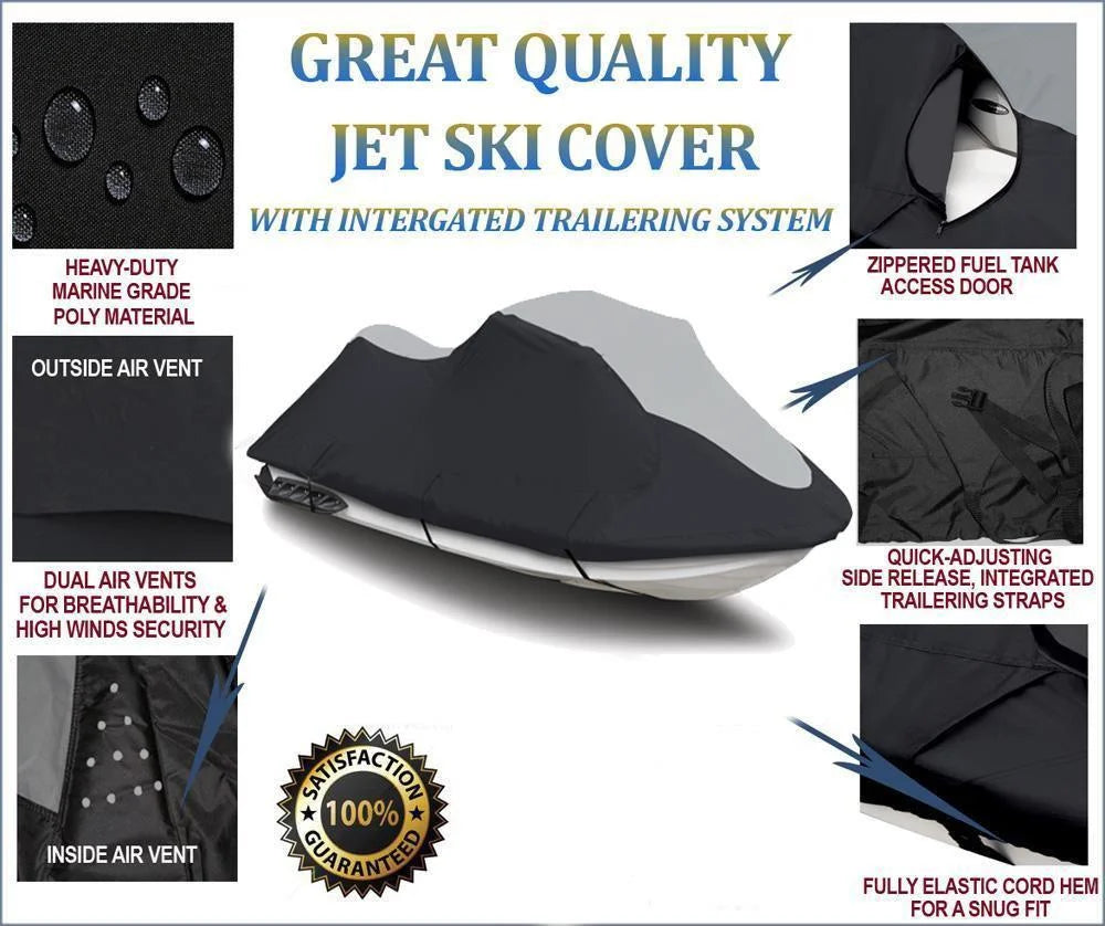 Trailerable Jet Ski Cover 1-2 Seater D78817
