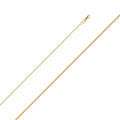14k Yellow Gold Round Wheat Pendant Chain Necklace (18 inch) J477