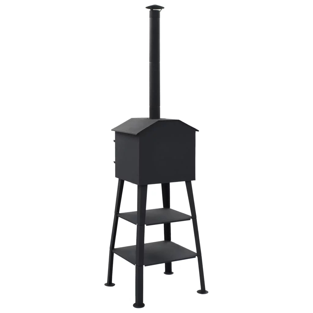Charcoal Fired Outdoor Pizza Oven with 2 Fireclay Stones S5295