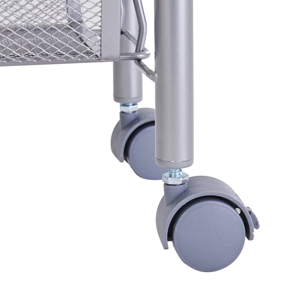 4 Tier Slim Rolling Storage Cart M6487