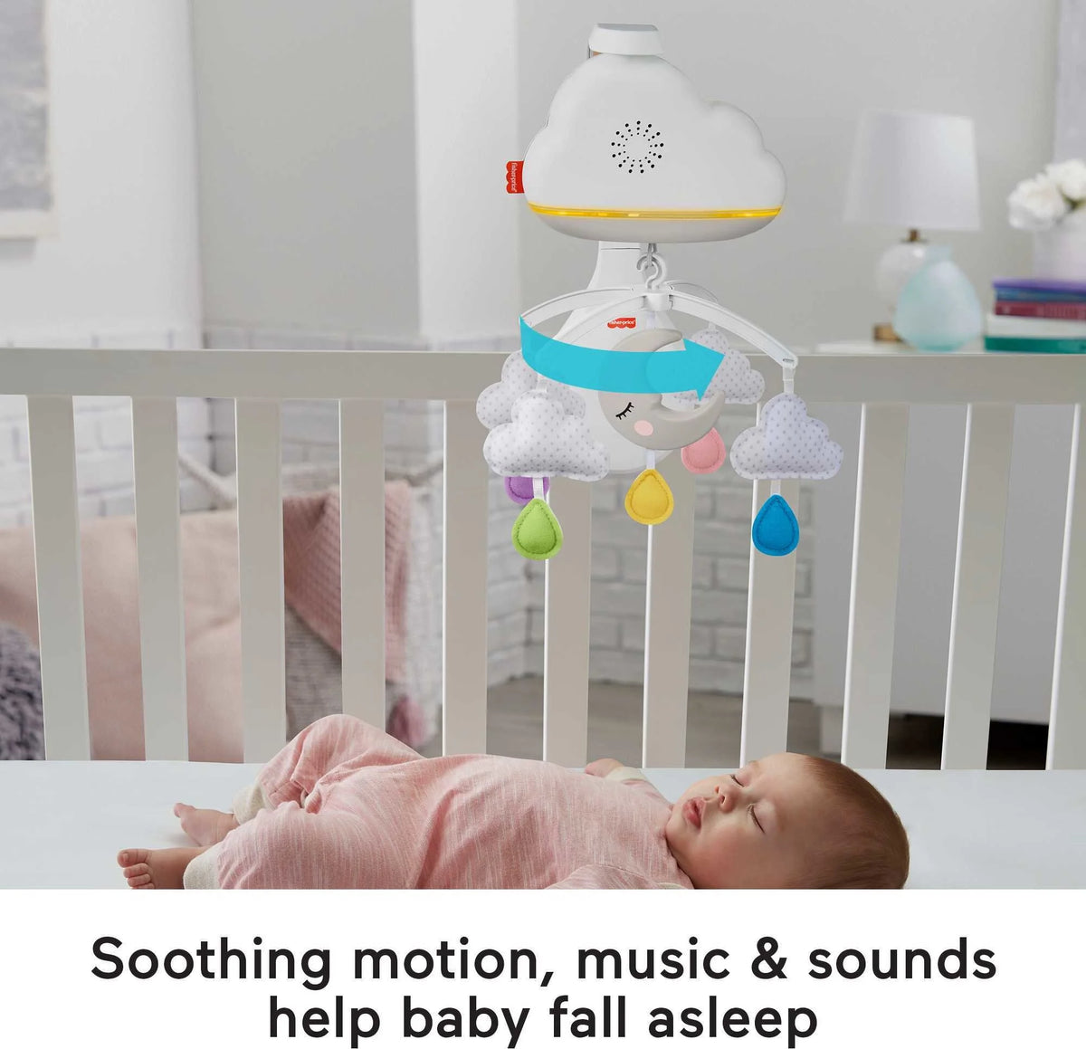 Calming Clouds Mobile & Soother Sound Machine with Music G8117