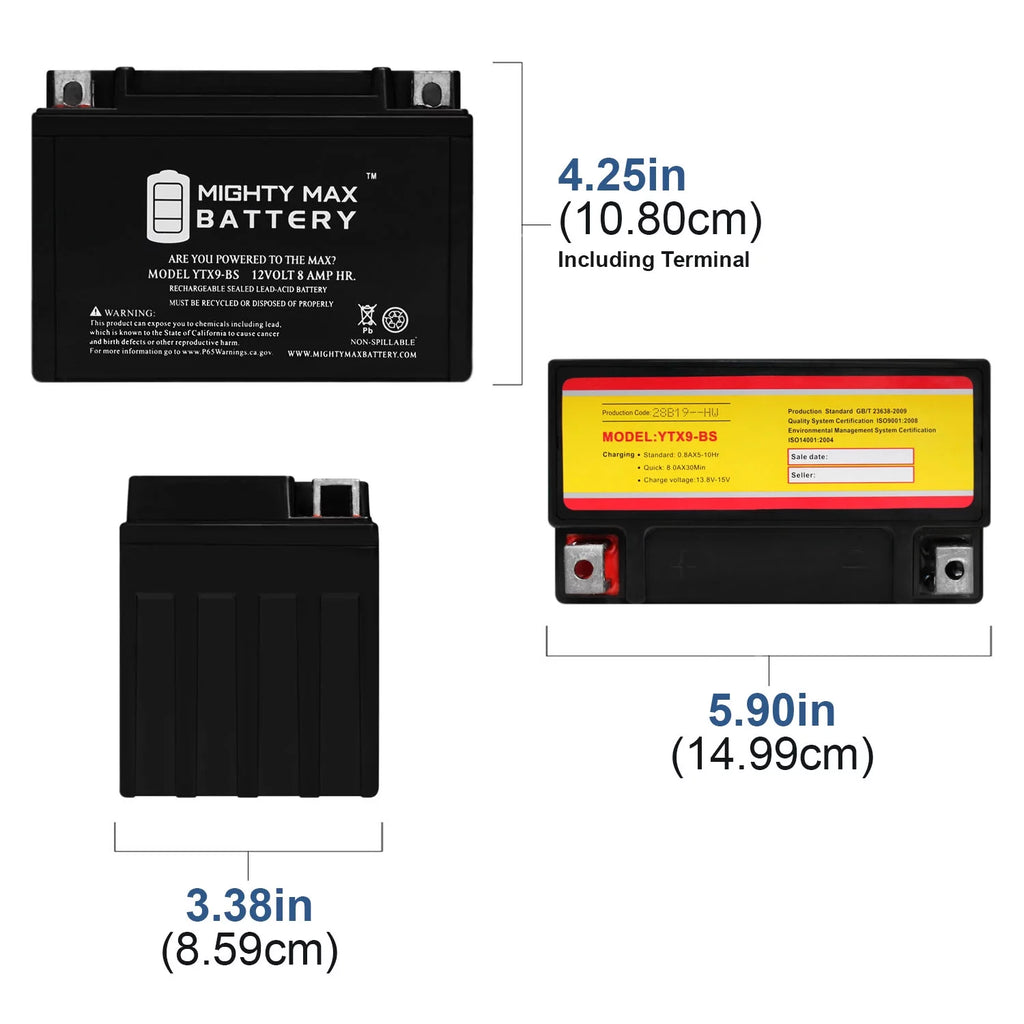 YTX9-BS Deep Cycle Battery F605