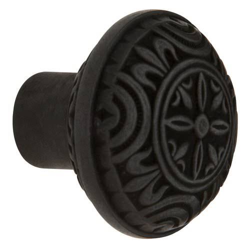 Single Knob Only Satin Brass and Brown U436