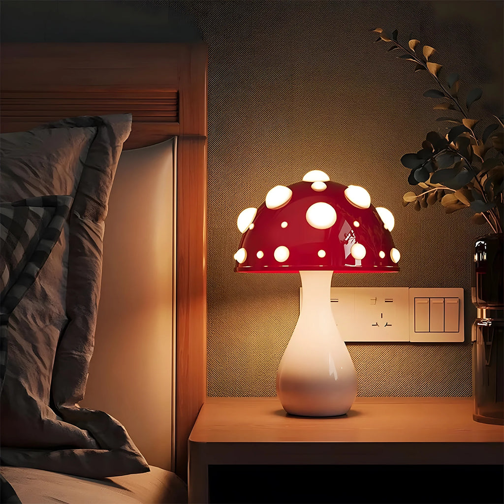 Mushroom Table Lamp Night Light White V412
