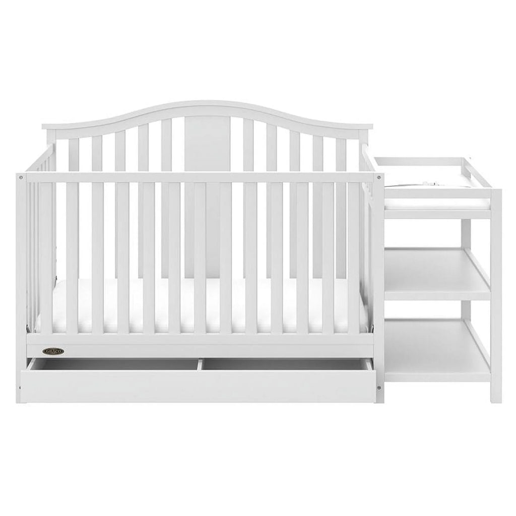 4-in-1 Convertible Crib and Changer with Drawer W110404