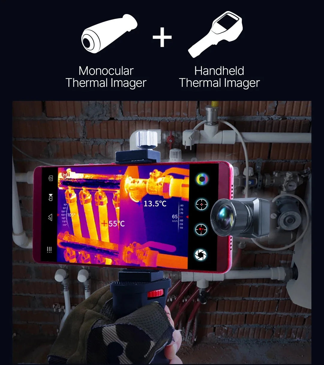 Thermal Imager 256x192 25Hz Infrared Camera D241165