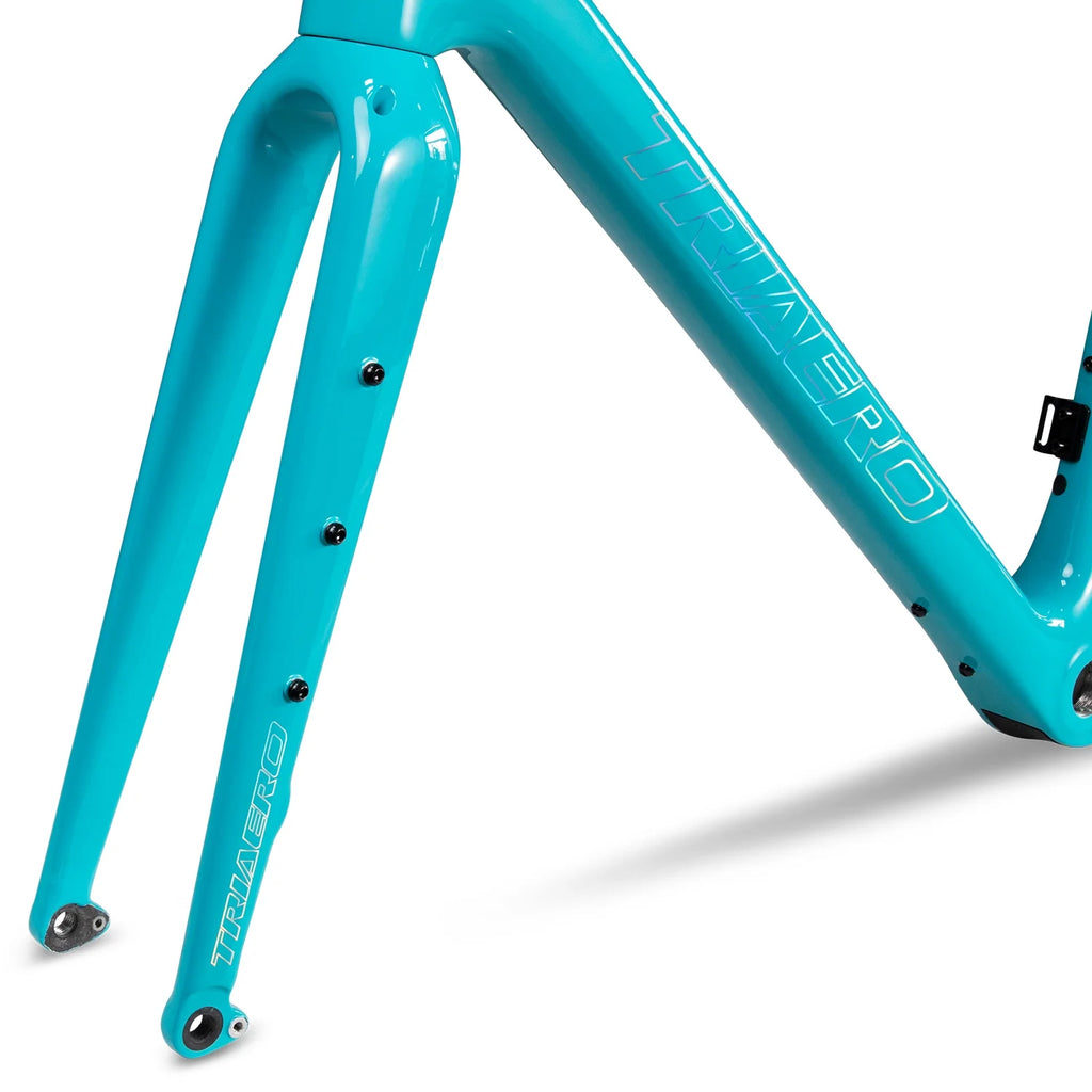 Blue Carbon Gravel Bike Frameset Q83501