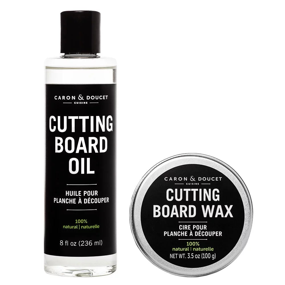 Cutting Board & Butcher Block Conditioning Oil & Wood Finishing Wax Bundle L379123