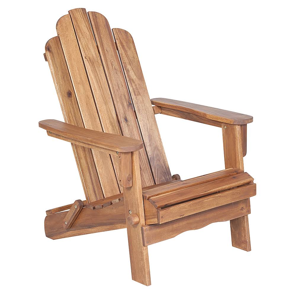 Brown Acacia Wood Adirondack Chair K812388