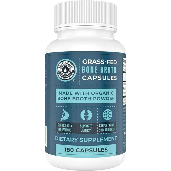 180 Ct Grass-Fed Bone Broth Capsules Z621