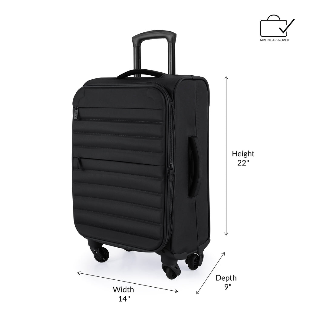3-Piece Softside Luggage Set, Black G22821