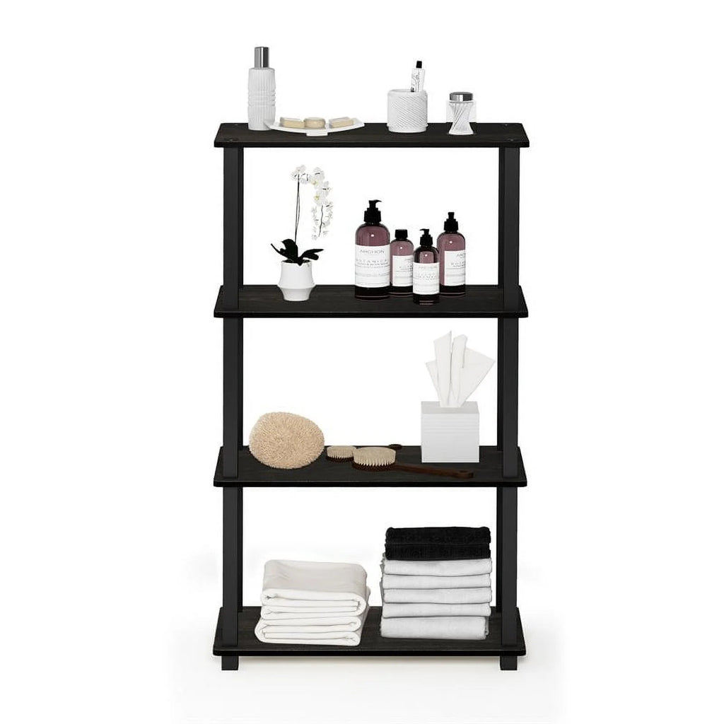 4-Shelf Decorative Shelves, Black T52370