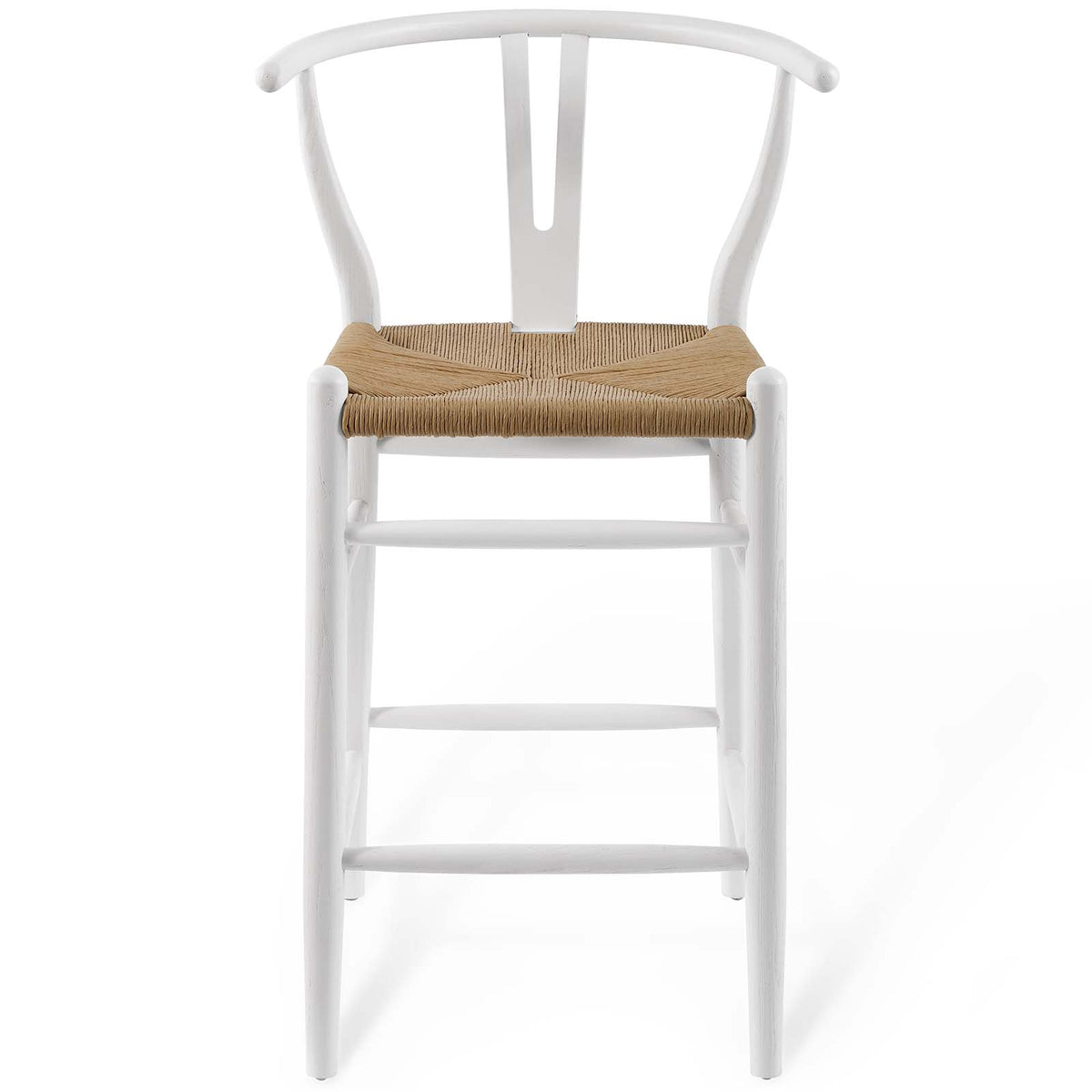 White Wood Counter Stool Set of 2 R62400