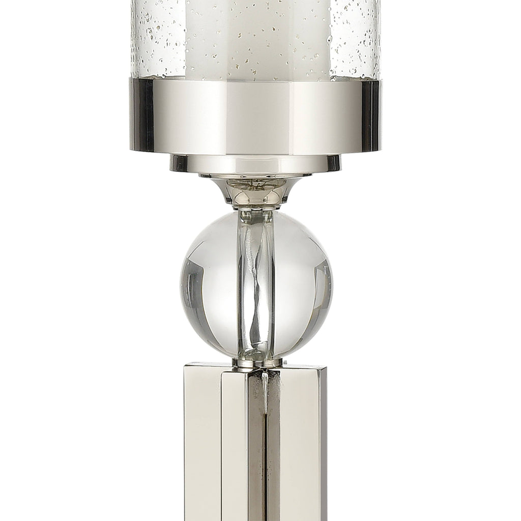 Tall Guy Candle Holder in Chrome and Clear J910405
