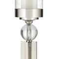 Tall Guy Candle Holder in Chrome and Clear J910405