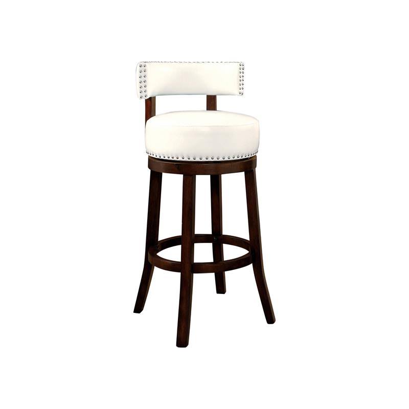 White Swivel Bar Stool A775