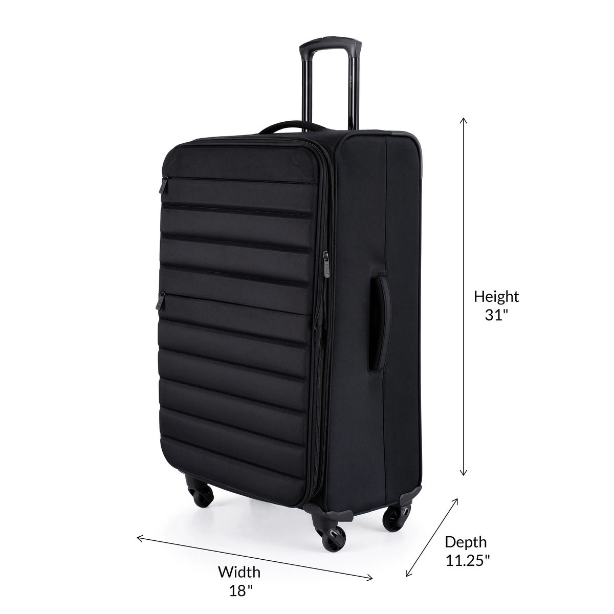 3-Piece Softside Luggage Set, Black G22821