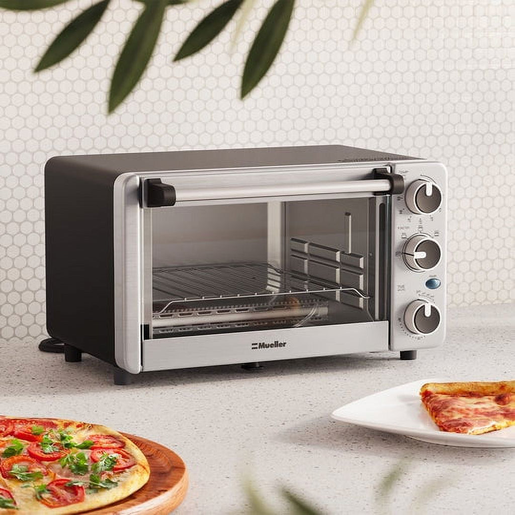 Stainless Steel 4 Slice Toaster Oven with 30 Minute Timer E315415