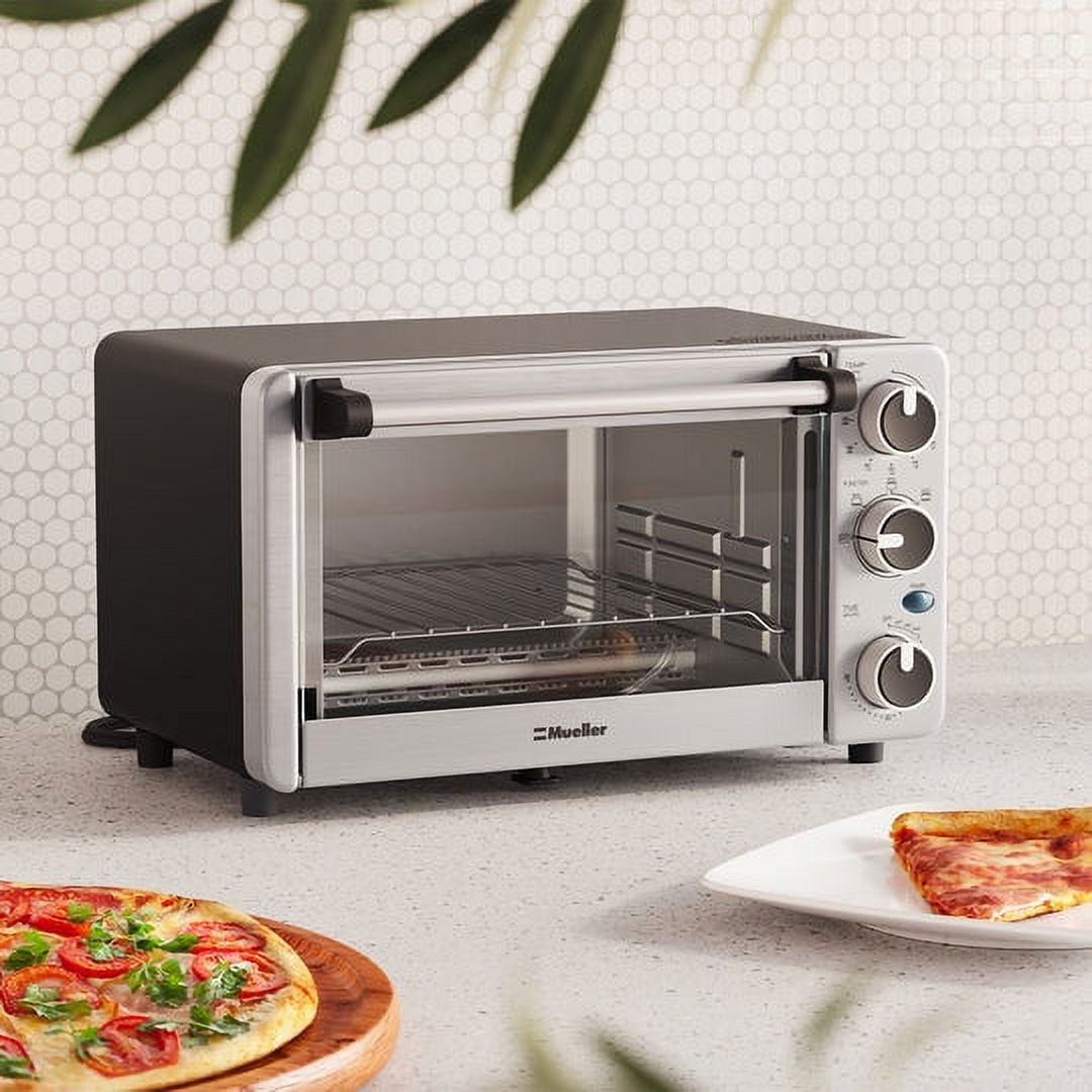 Stainless Steel 4 Slice Toaster Oven with 30 Minute Timer E315415