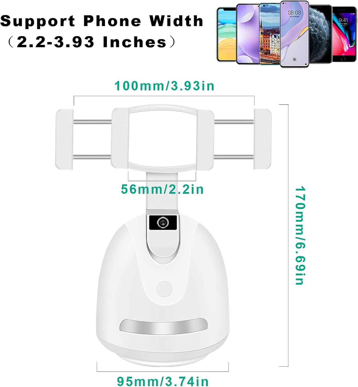 Smart Tracking Phone Holder with Selfie Light L5021
