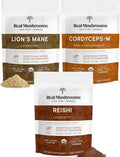 Organic Lion's Mane Reishi Cordyceps Mushroom Powders S6535