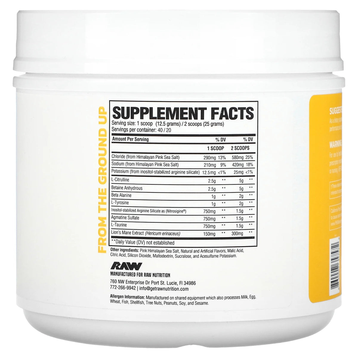 Pineapple Flavor Non-Stim Pre Workout P95426