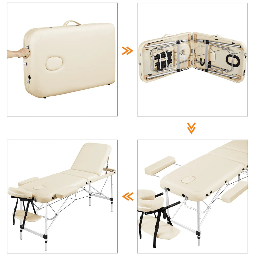 Portable 3-Section Massage Table W24366