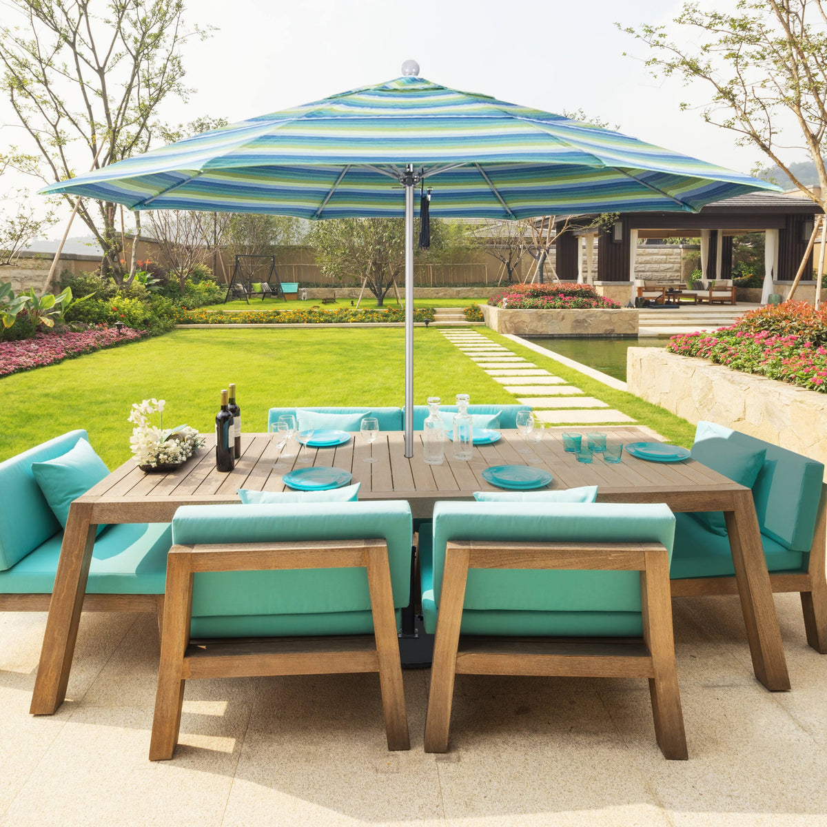 Yellow 11ft Bronze Market Umbrella V66743