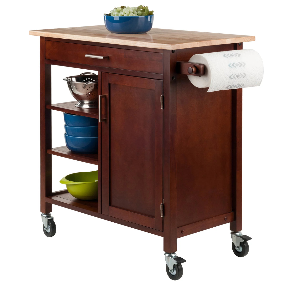 Wood Kitchen Utility Cart J623719