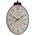 29" White and Black Oval Wall Clock X35999