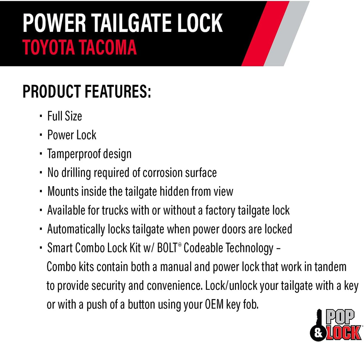 Black Power Tailgate Lock M566603