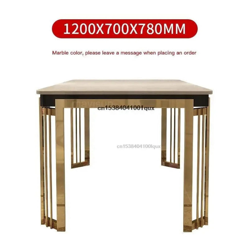 Marble Rectangular Dining Table with Chairs M41153