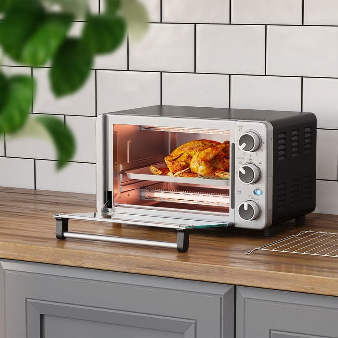 Stainless Steel 4 Slice Toaster Oven with 30 Minute Timer E315415