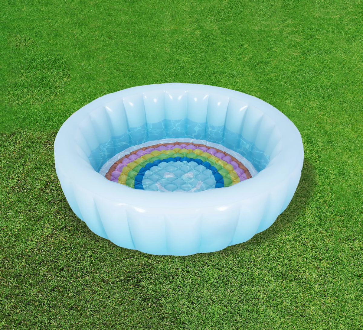 Blue Ombre Round Inflatable Swimming Pool A591