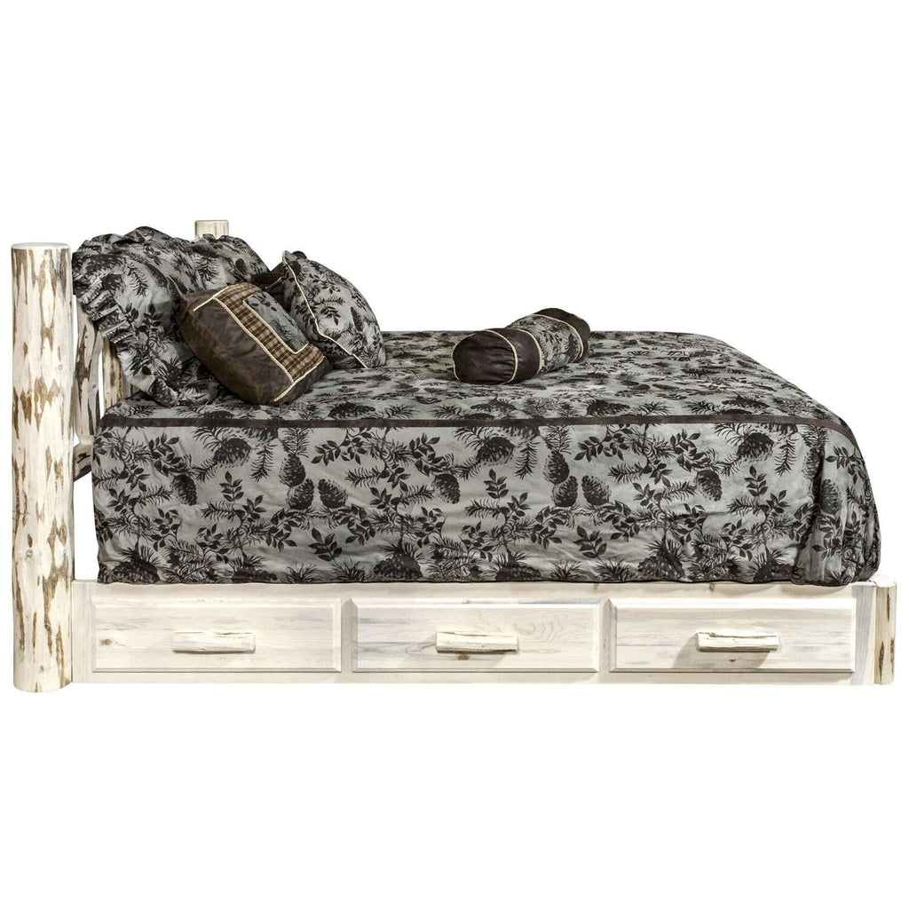 Full Platform Bed with Storage E808477