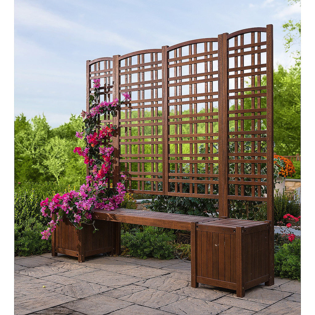 Large Outdoor Eucalyptus Privacy Trellis U533