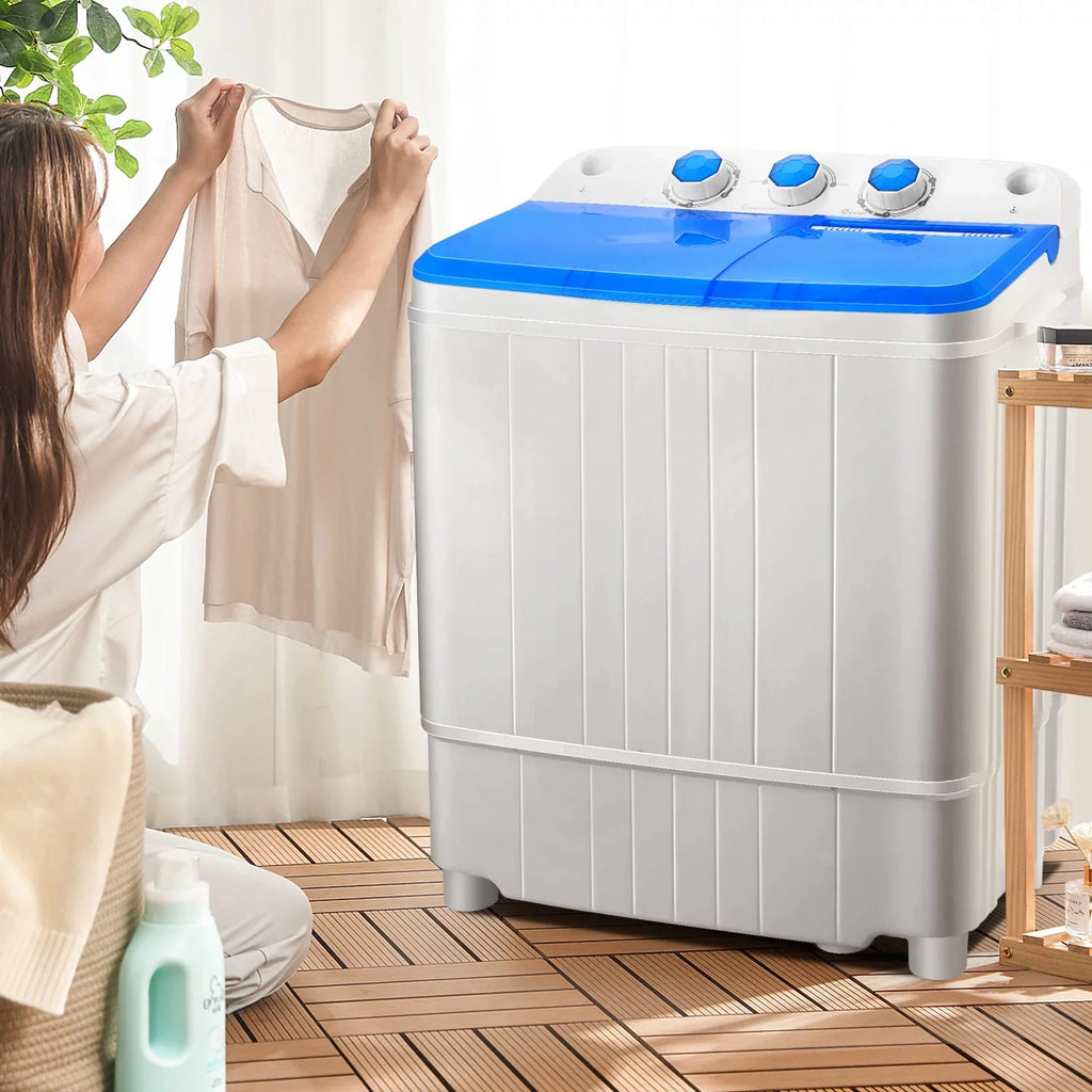 Portable 17.6lbs Twin Tub Washing Machine T37559