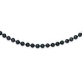 14k White Gold 6-7mm Round Black Akoya Cultured Pearl Necklace M5837