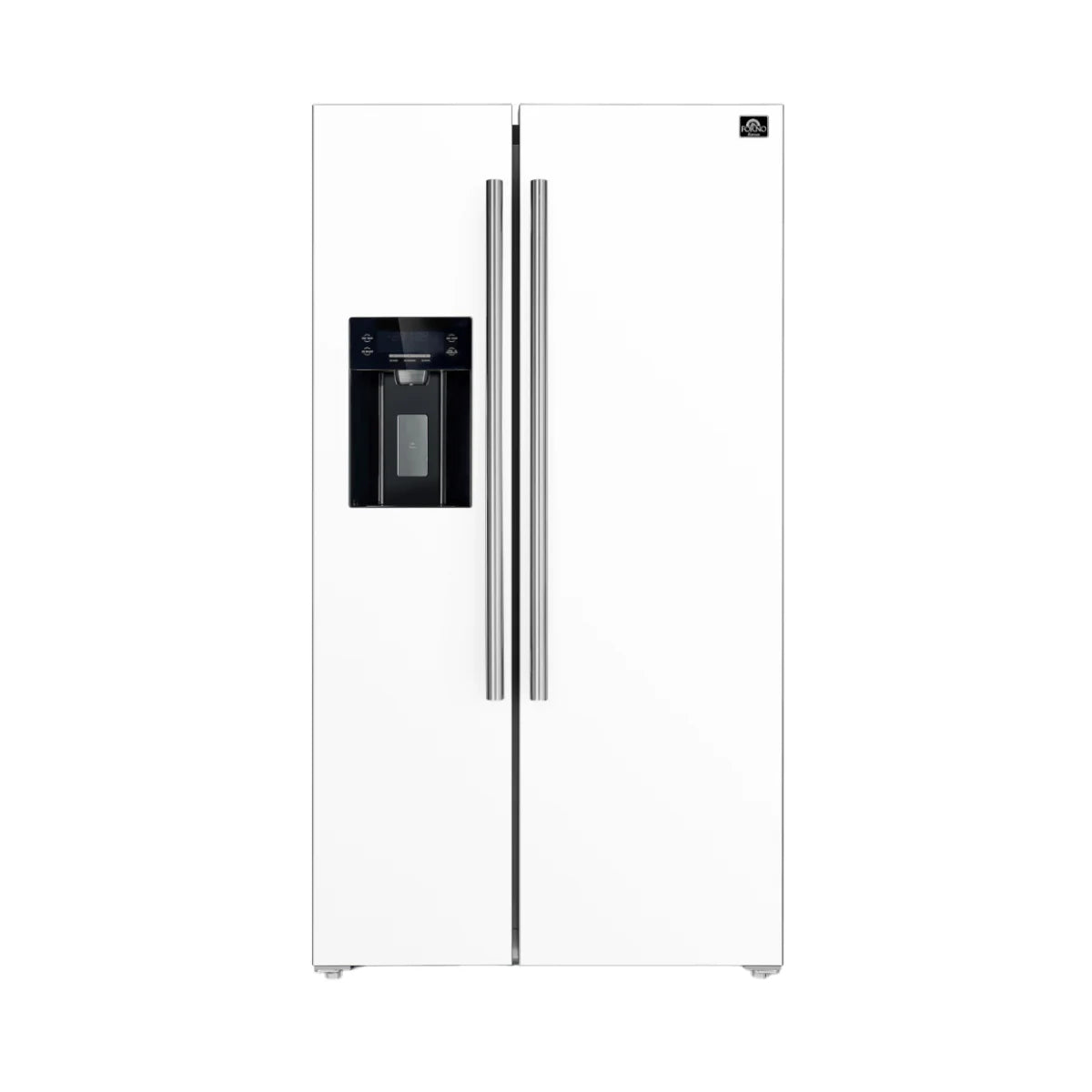 White Side-By-Side Refrigerator with Water and Ice Dispenser N1200