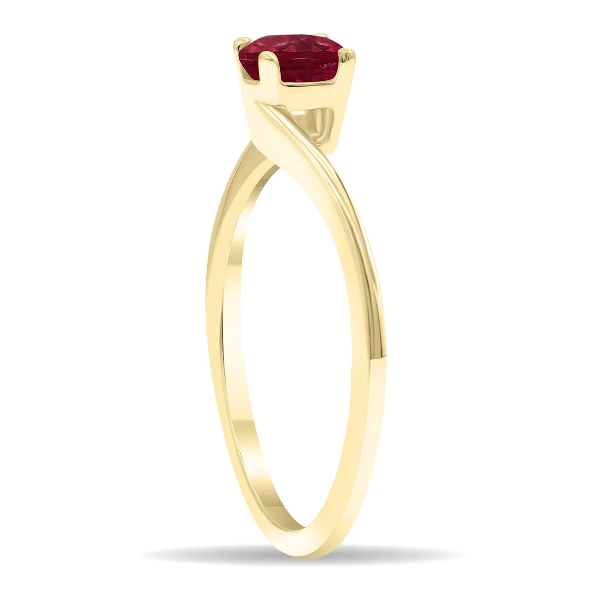 10K Yellow Gold Ruby Ring C299441