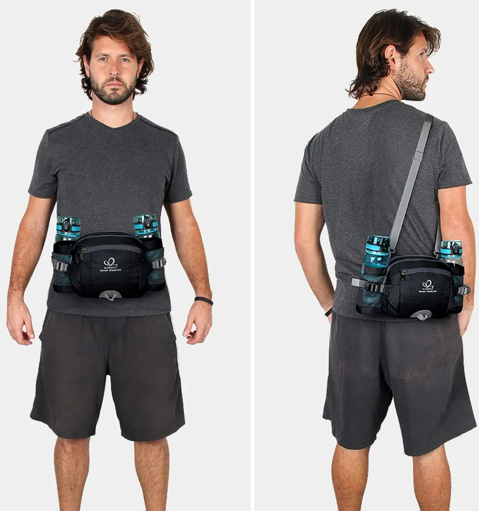 4.5L Fanny Pack Waist Bag with Two Water Bottle Holder C9967