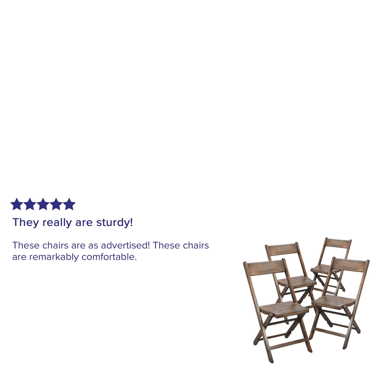 Folding Wood Chair Set of 4 X960