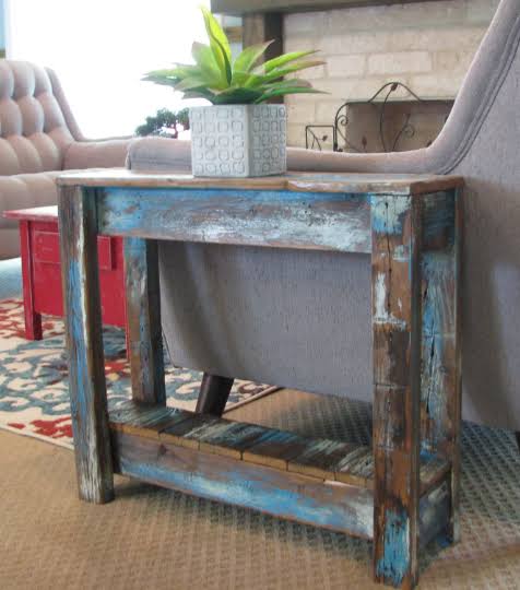 Turquoise Side Accent Table A170808